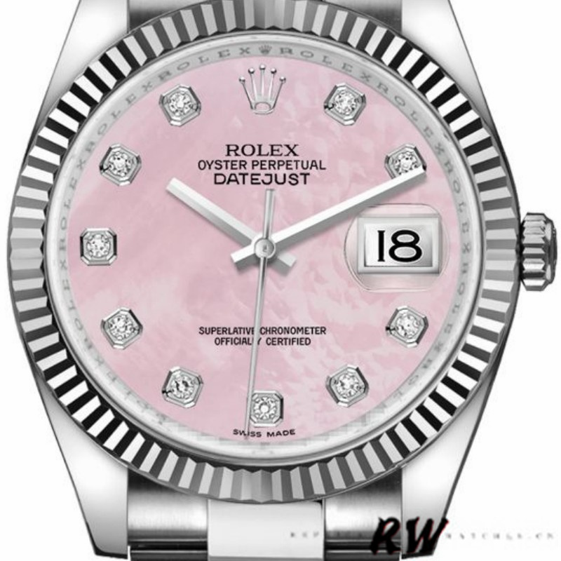 Mother of Pearl Pink Diamond Dial 36mm Lady