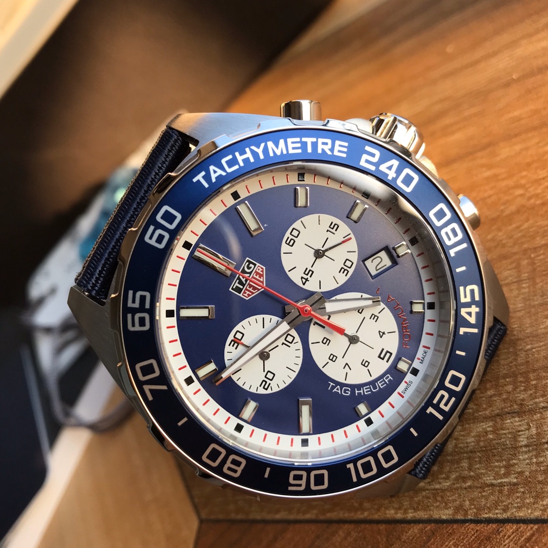 Azure Apex Chronograph - Blue & Red Edition