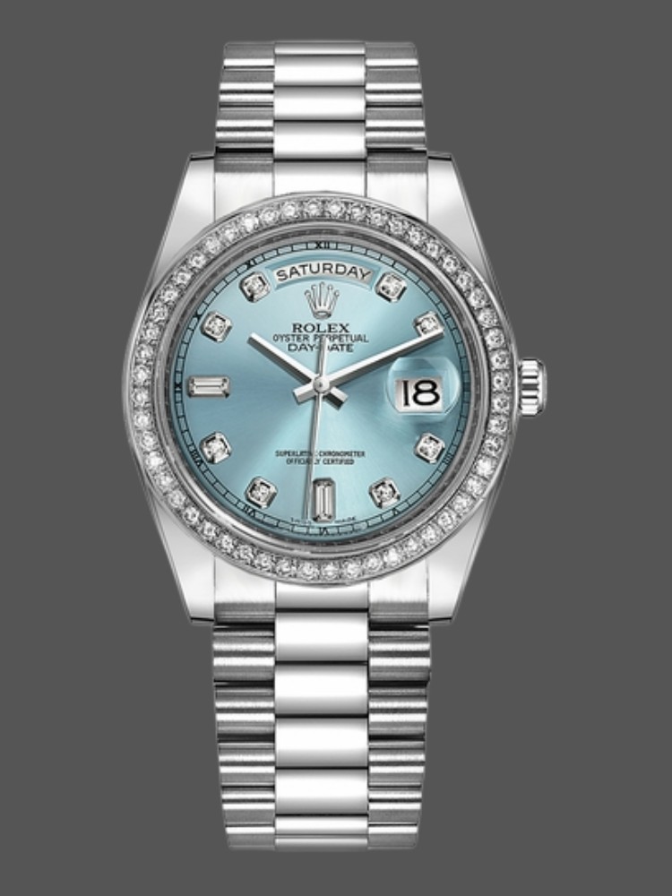 Ice Blue Dial Date