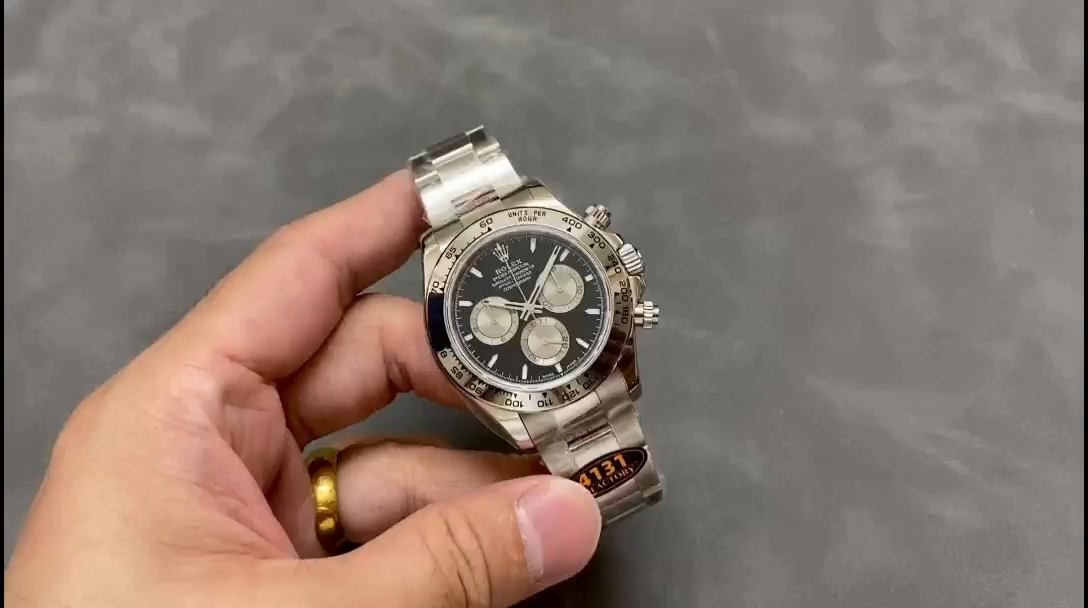 White Gold Black Dial 40mm Men