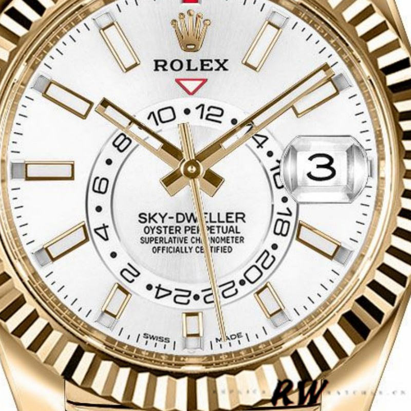 White Dial Yellow Gold