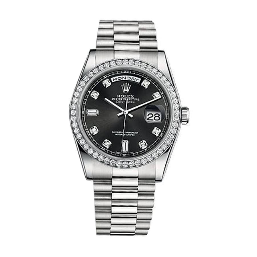 White Diamond Dial White Gold 40mm Men