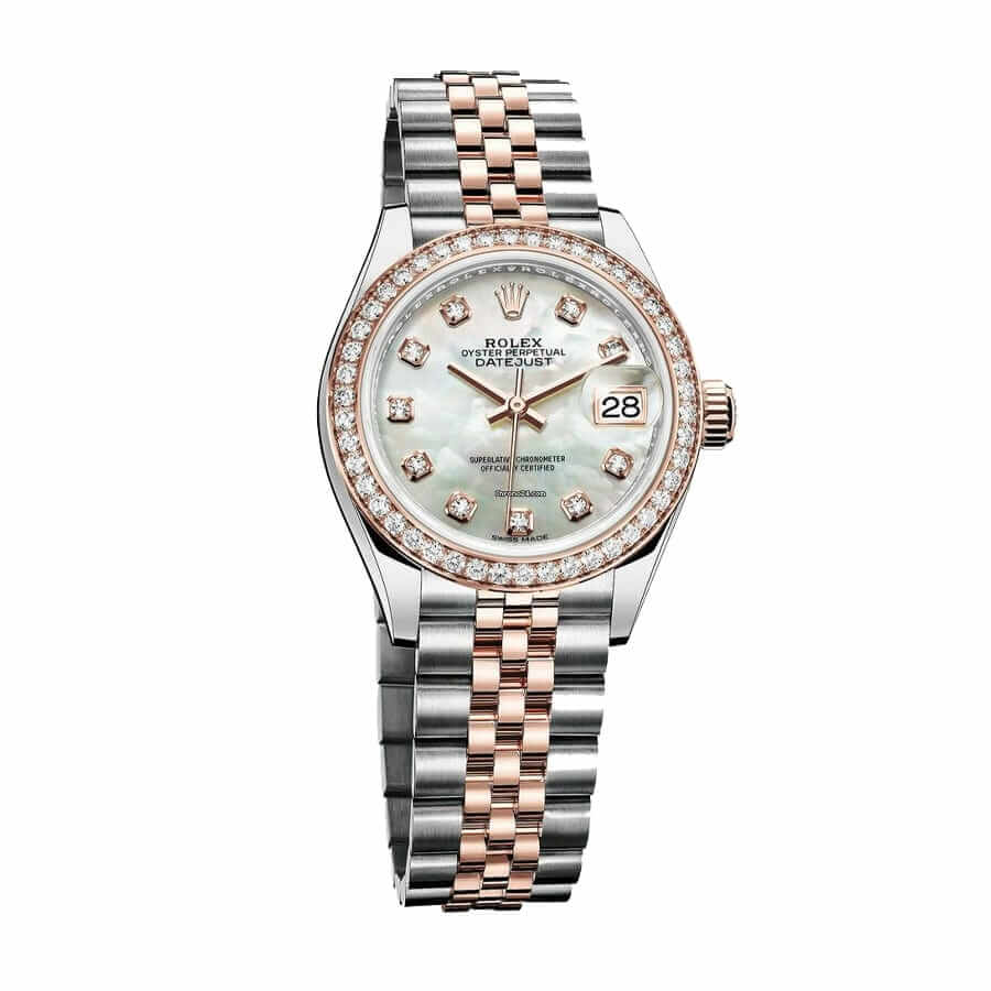 Sundust Diamond Dial Everose Gold 28mm Lady