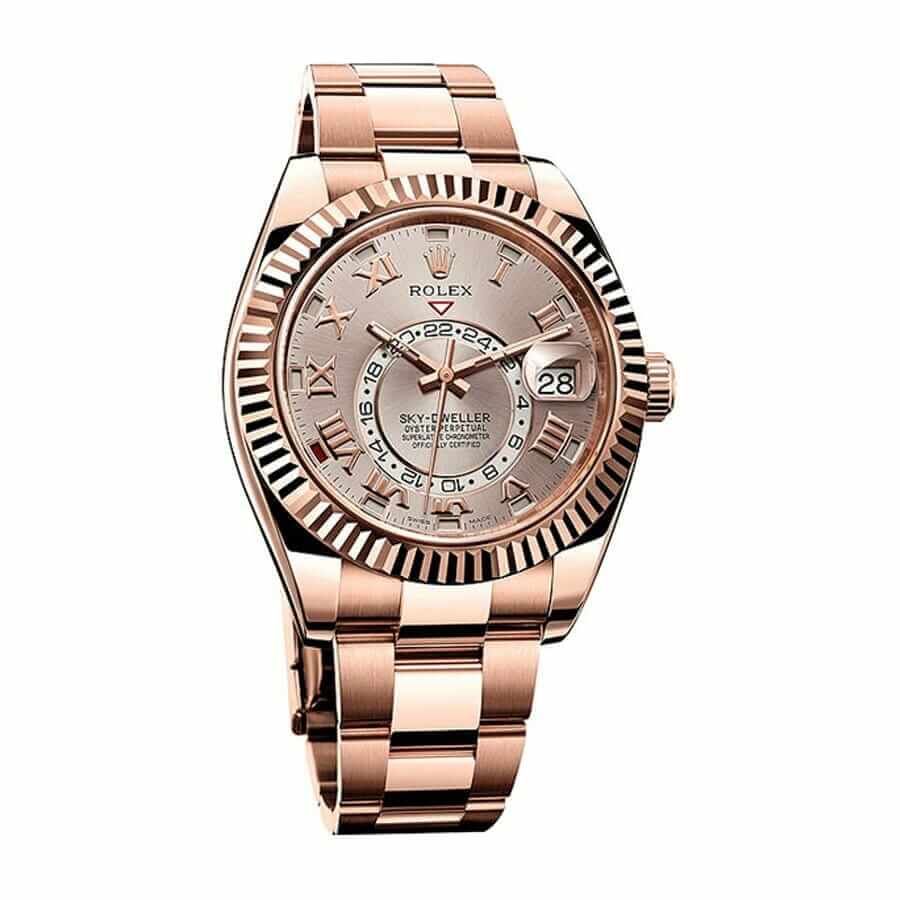 Rose Gold Black Dial 42mm Men