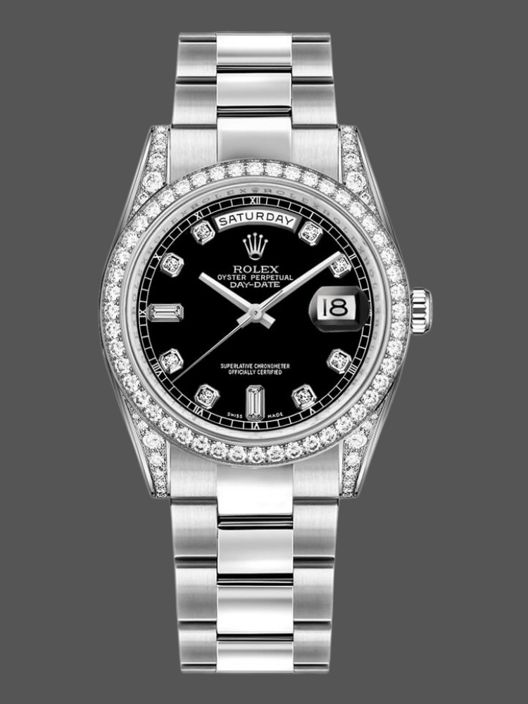 Diamond Bezel Black Diamond Dial