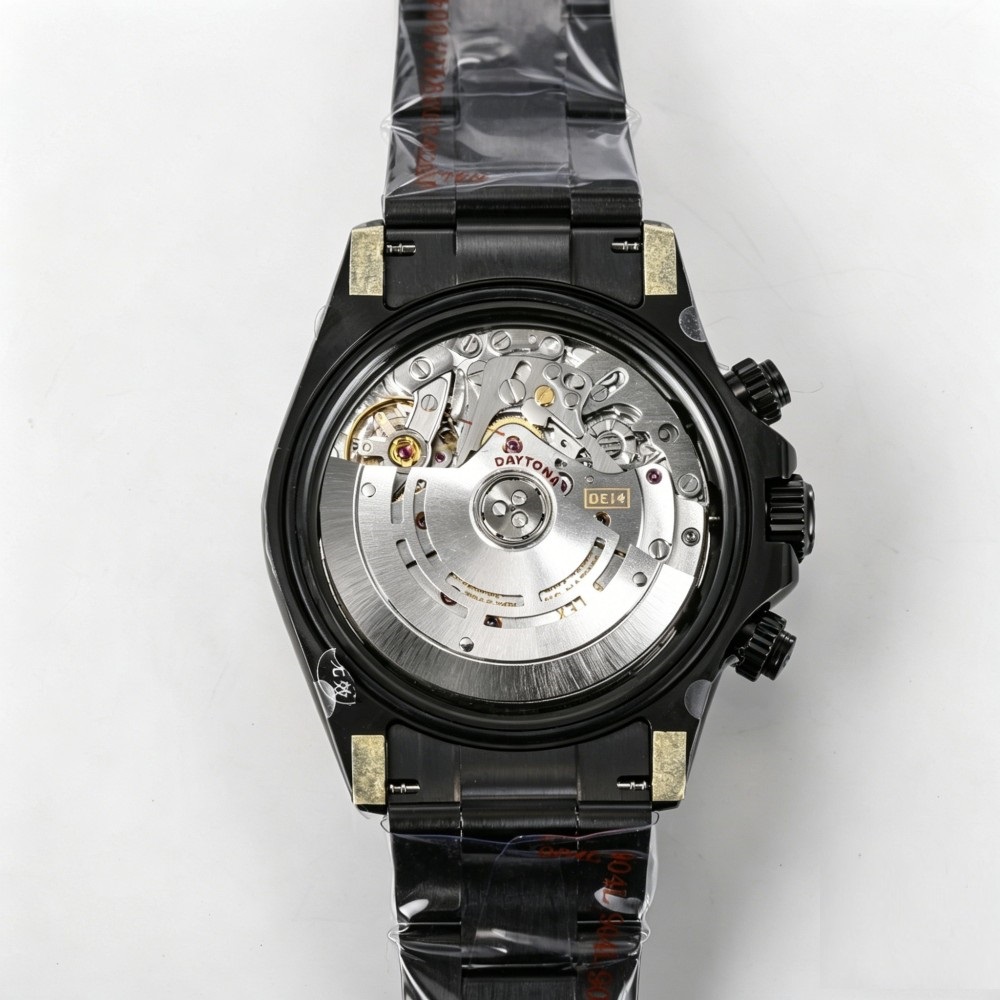 Contrast Dial Chronograph Watch - Black Ceramic Bezel 40mm Automatic Racing Timepiece