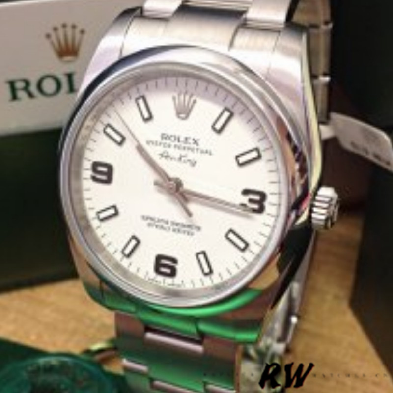 White Dial Aviation Style Automatic 34mm Unisex