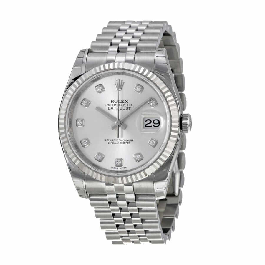 Silver Dial Stainless Steel 41mm Men