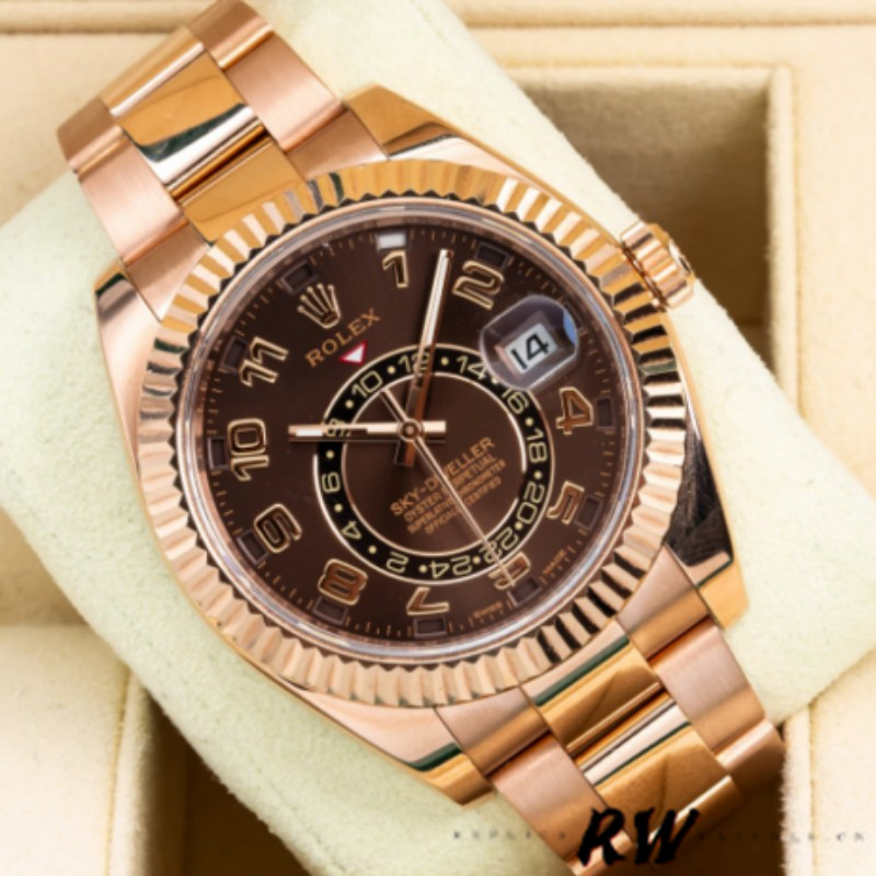 Everose Gold Chocolate Arabic Dial