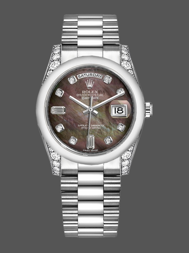 Platinum MOP Dial Diamond Date