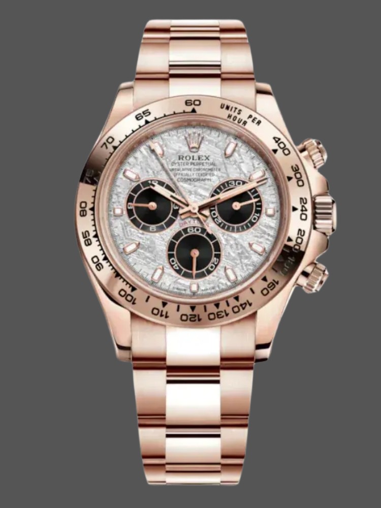 Meteorite Grey Dial Everose Gold 40mm Men