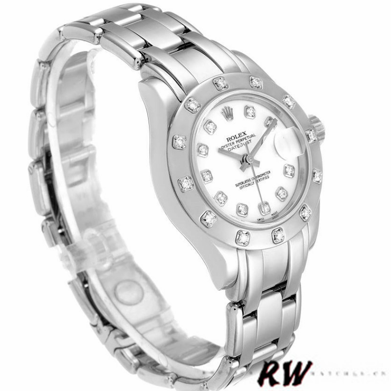 White Dial Diamond Lady