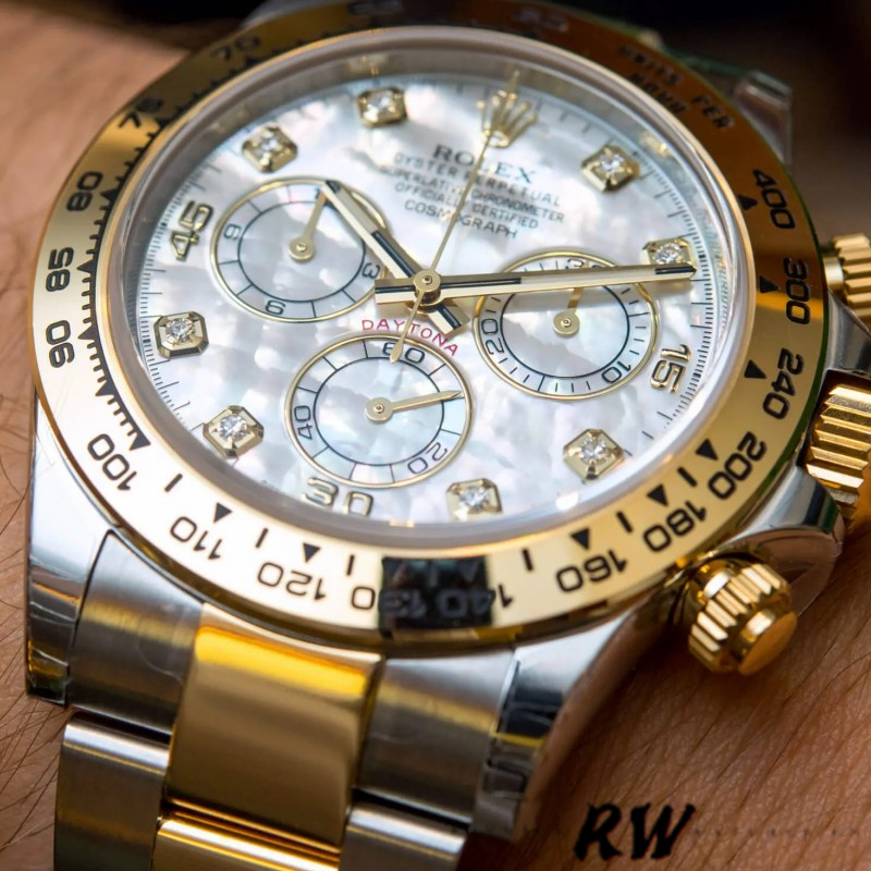 White Mother Of Pearl Dial Two-Tone 40mm Men