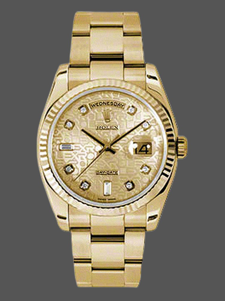 Champagne Jubilee Diamond Dial Date