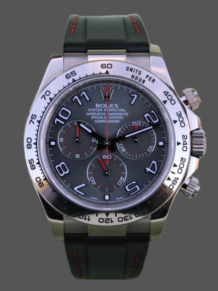 Grey Racing Dial Chronograph 40mm Mens