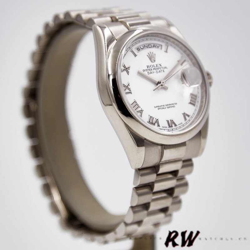 White Gold White Dial Date