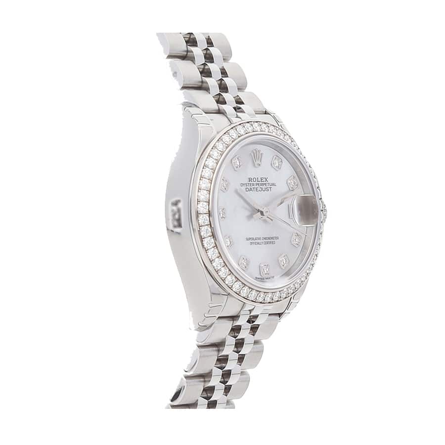 Mother Of Pearl Dial White Gold 28mm Lady