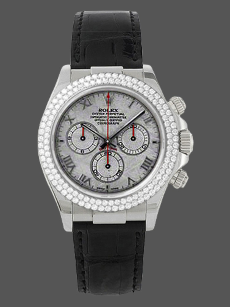 Meteorite Grey Dial White Gold 40mm Men