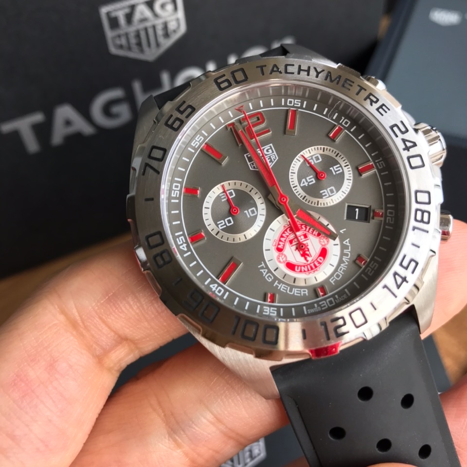 Graphite RPM Chronograph - Red & Grey