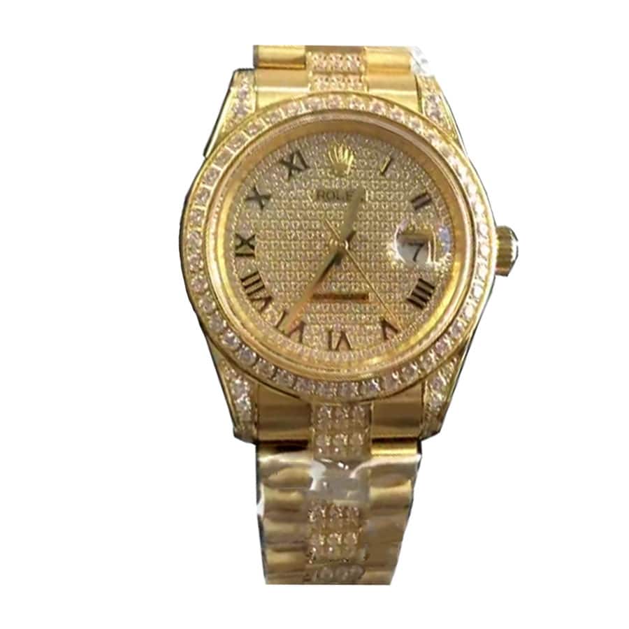 Rhodium Dial Everose Gold 40mm Men