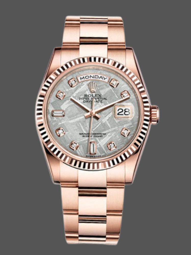 Meteorite Diamond Dial Date