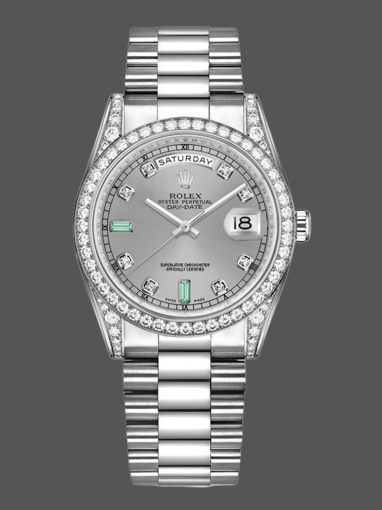 White Gold Silver Dial