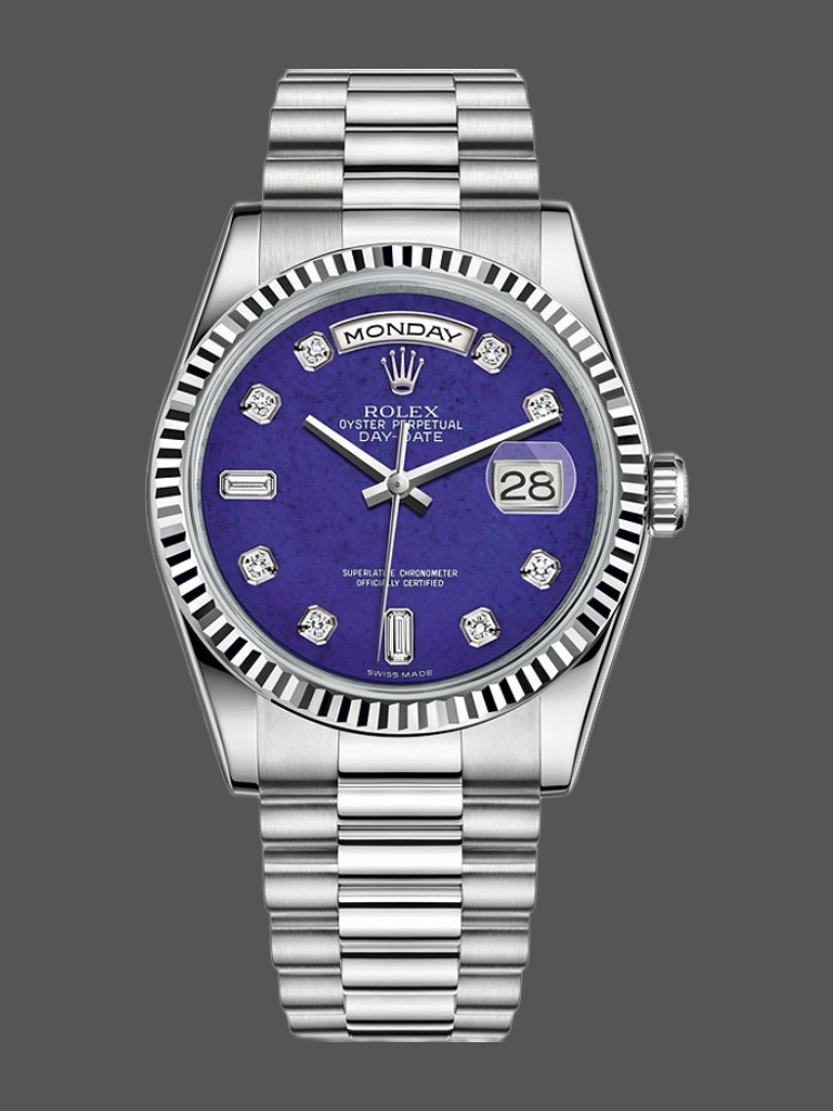 Diamond Lapis Lazuli Blue Dial Date