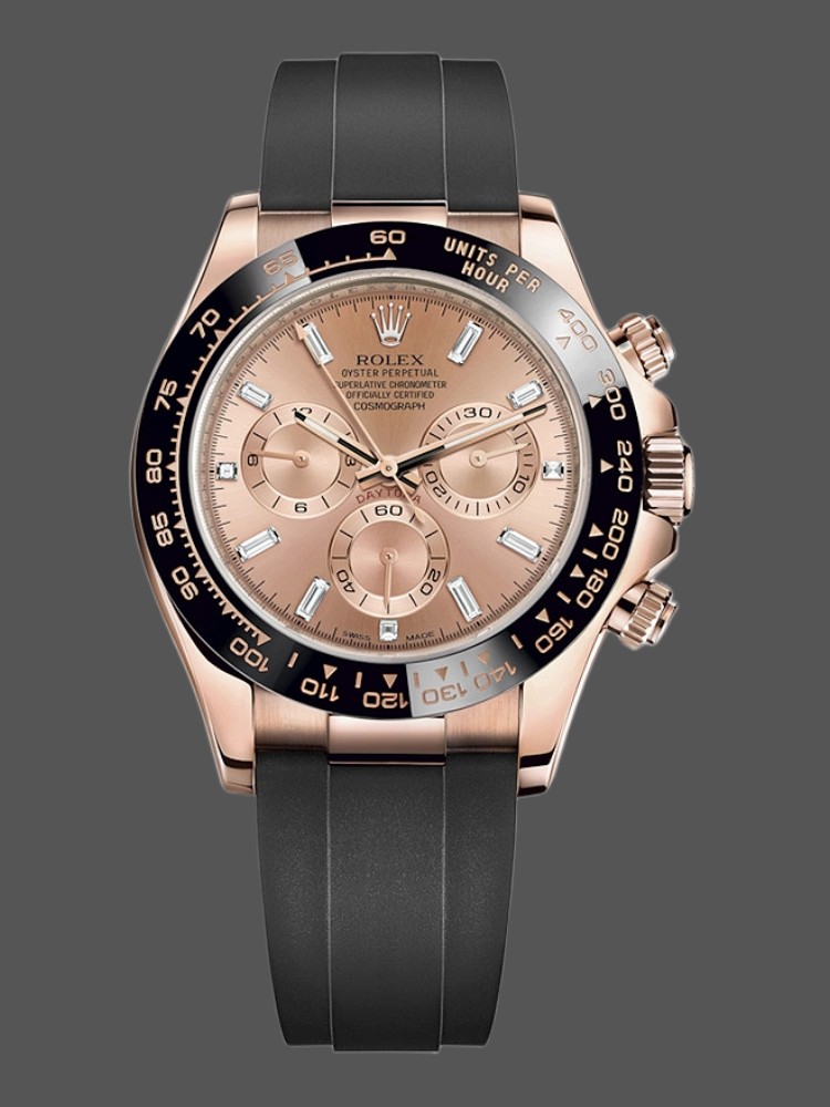 Pink Dial Racing Chronograph 40mm Mens