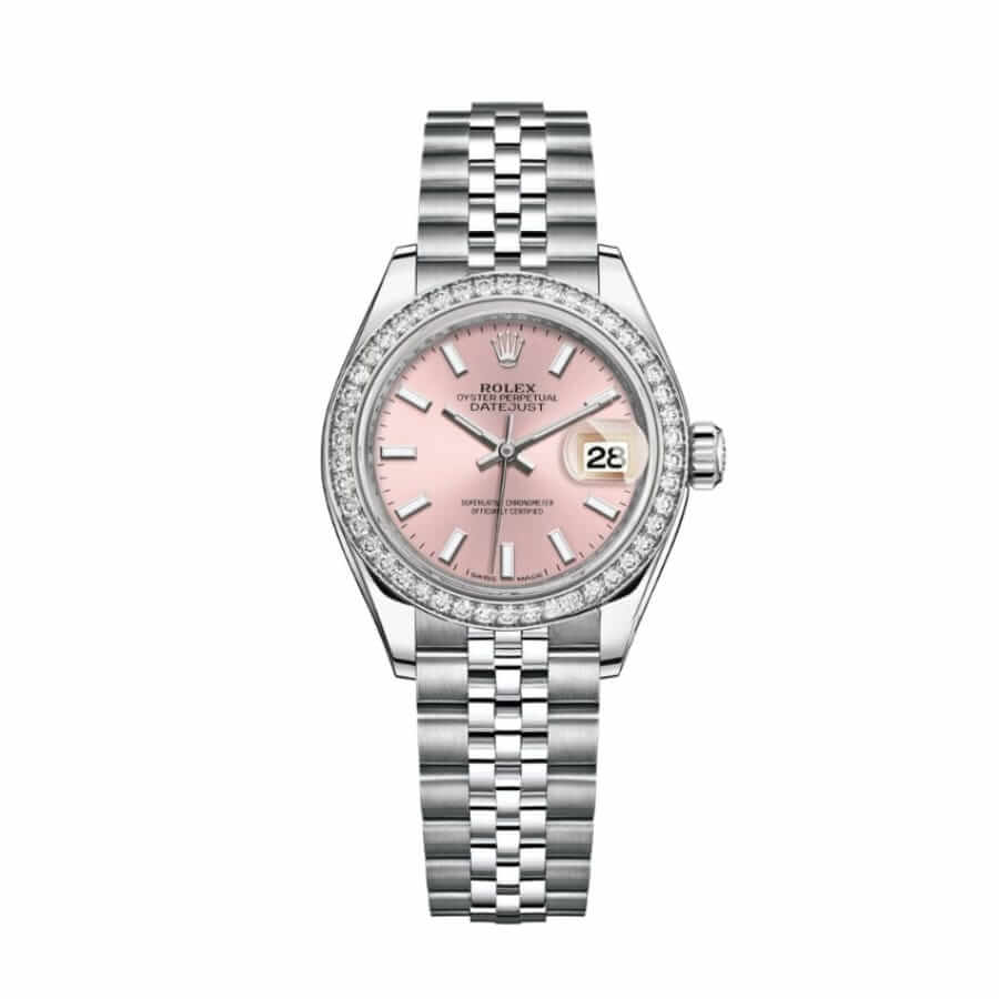 Pink Dial Everose Gold 28mm Lady