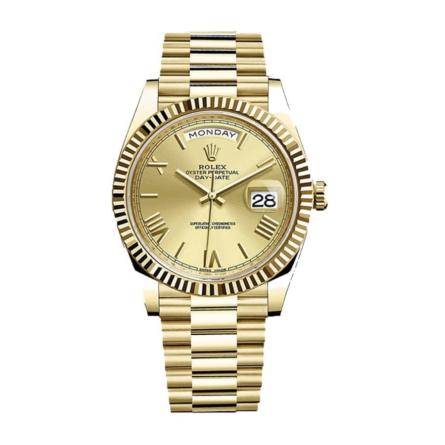 Champagne Dial Yellow Gold 40mm Men
