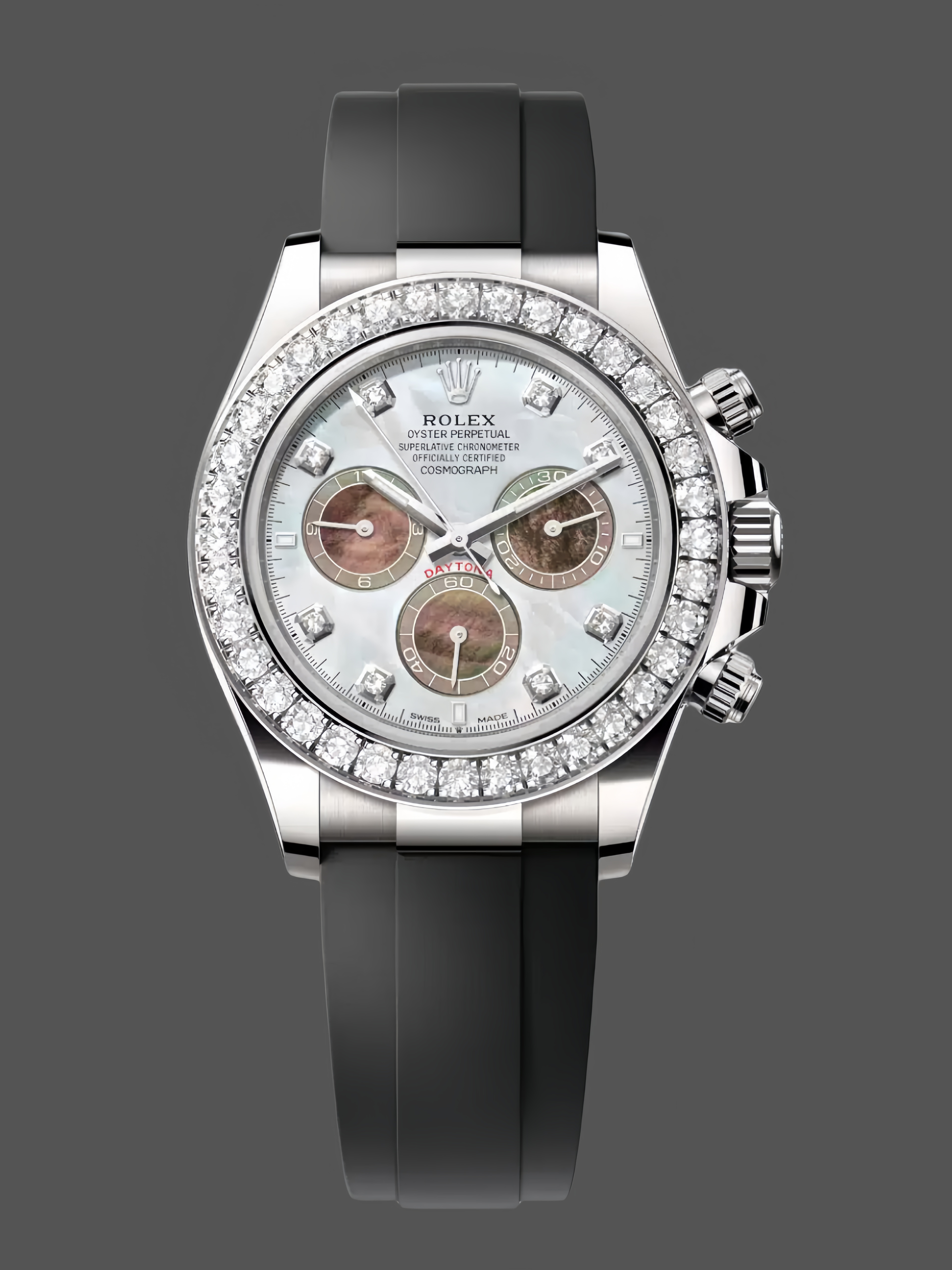 White Gold Black Dial 40mm Men
