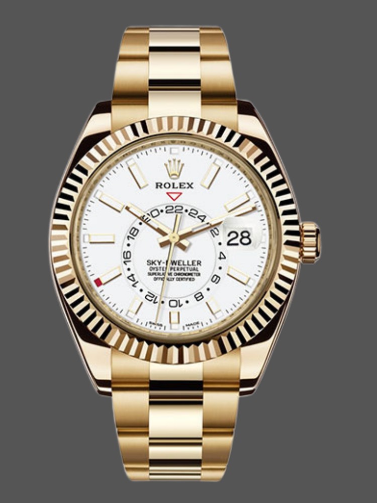 Yellow Gold White Dial