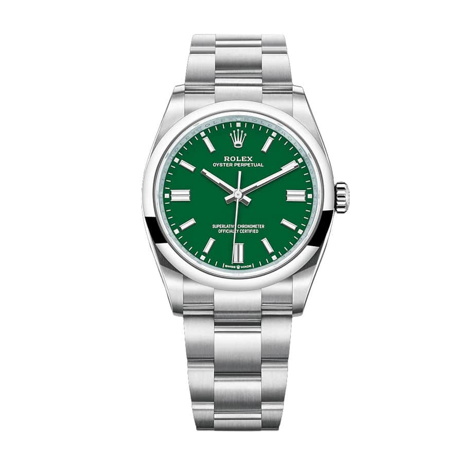Green Dial Stainless Steel 39mm Men