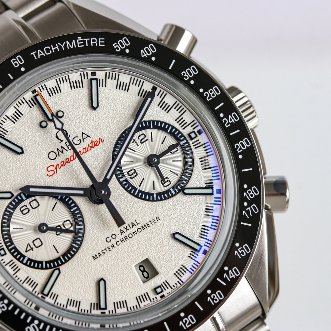 Professional Racing Chronograph | White Panda Dial & Orange Accents