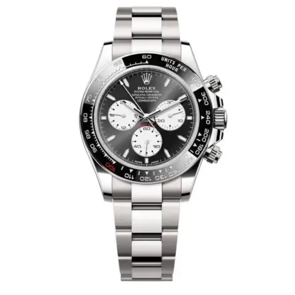 Black Dial White Gold 40mm Men