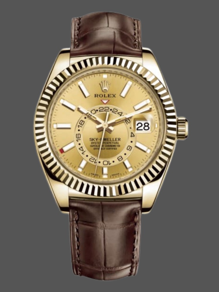 Champagne Dial Yellow Gold