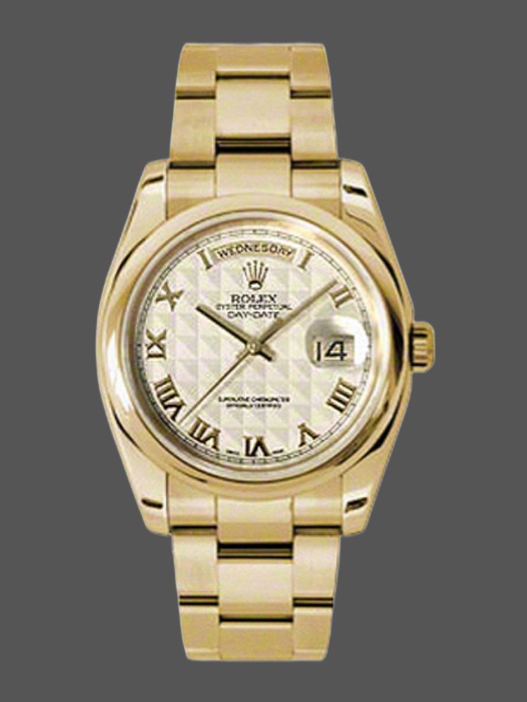Roman Numeral Pyramid Ivory Dial