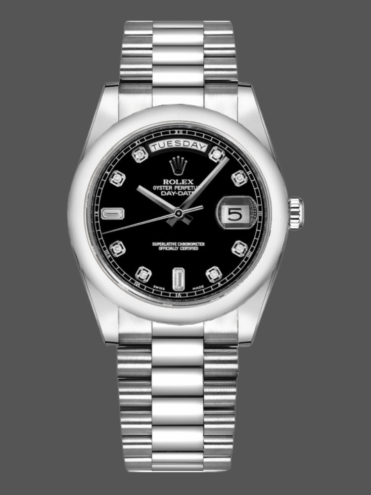 Black Dial White Gold Date 36mm Unisex