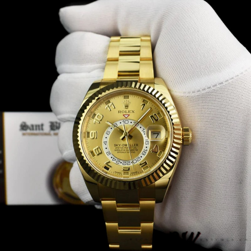 Yellow Gold Champagne Arabic Dial