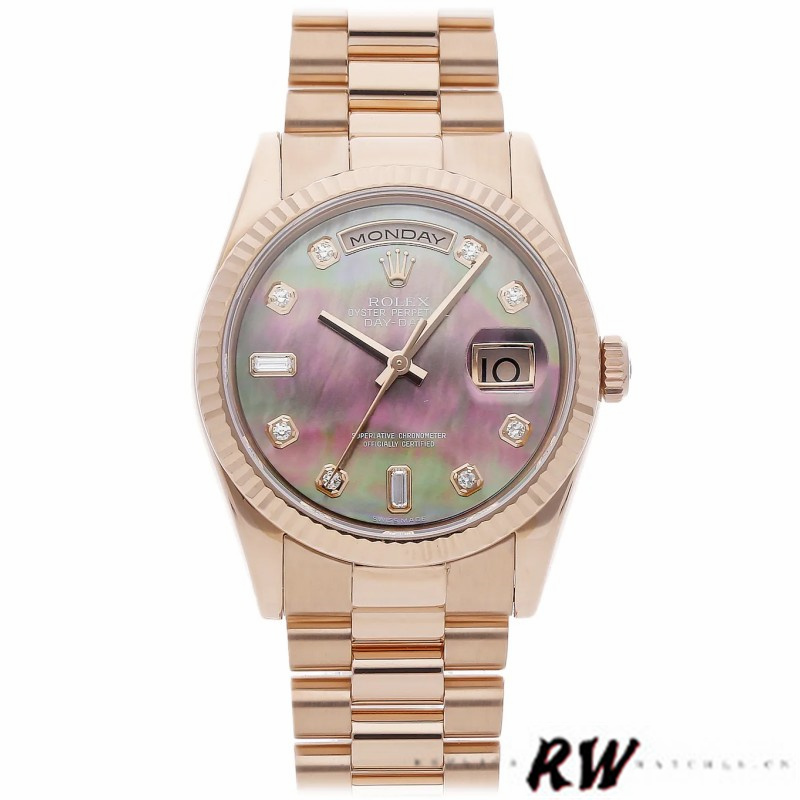 Mother of Pearl Diamond Dial Date