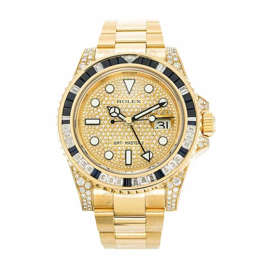 Gold Diamond Dial 40mm Men
