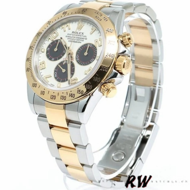 Panda Dial Two Tone Chronograph 40mm Mens