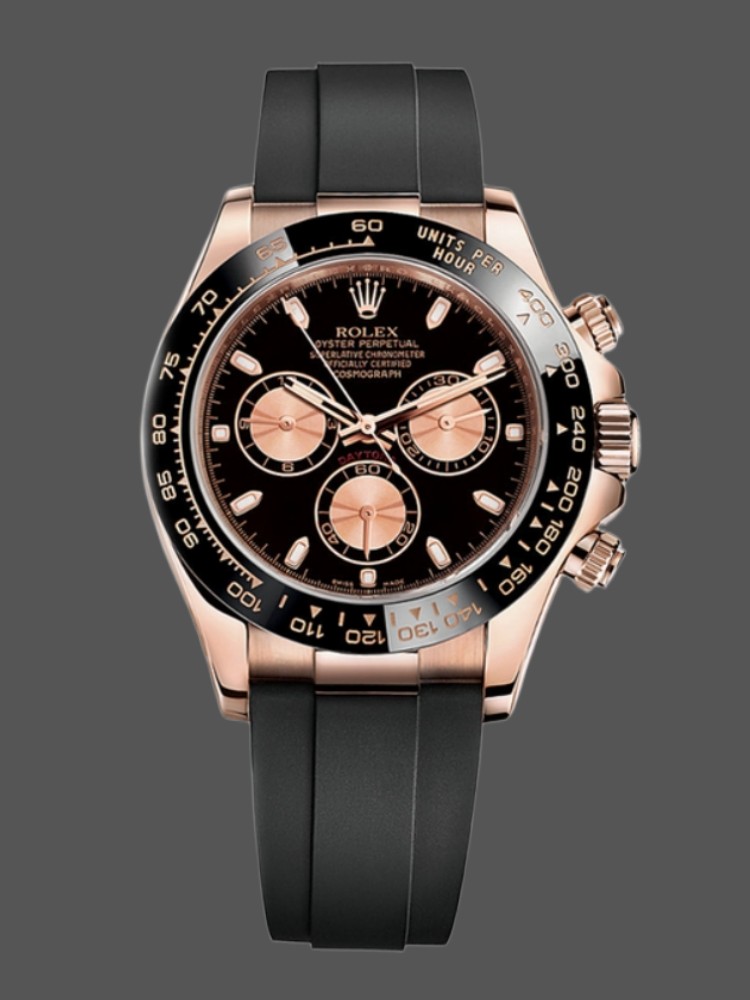 Rose Gold Black Dial Racing Chronograph 40mm