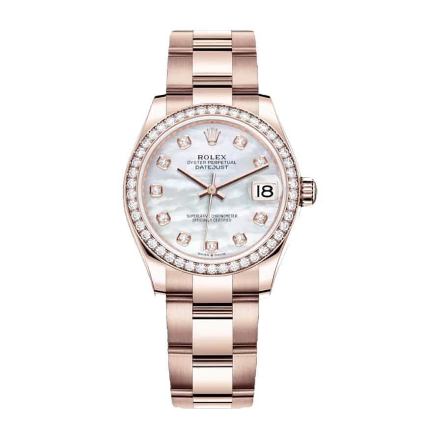 Rose Gold Diamond Dial 28mm Lady