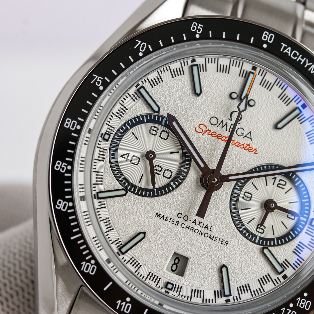 Professional Racing Chronograph | White Panda Dial & Orange Accents