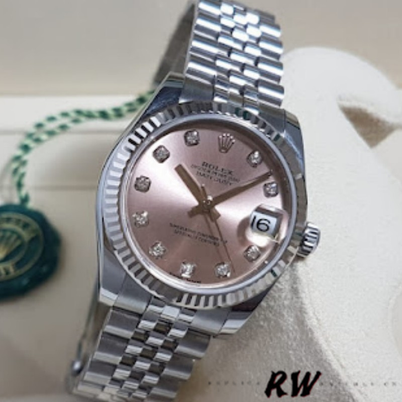 Pink MOP Diamonds Dial Date