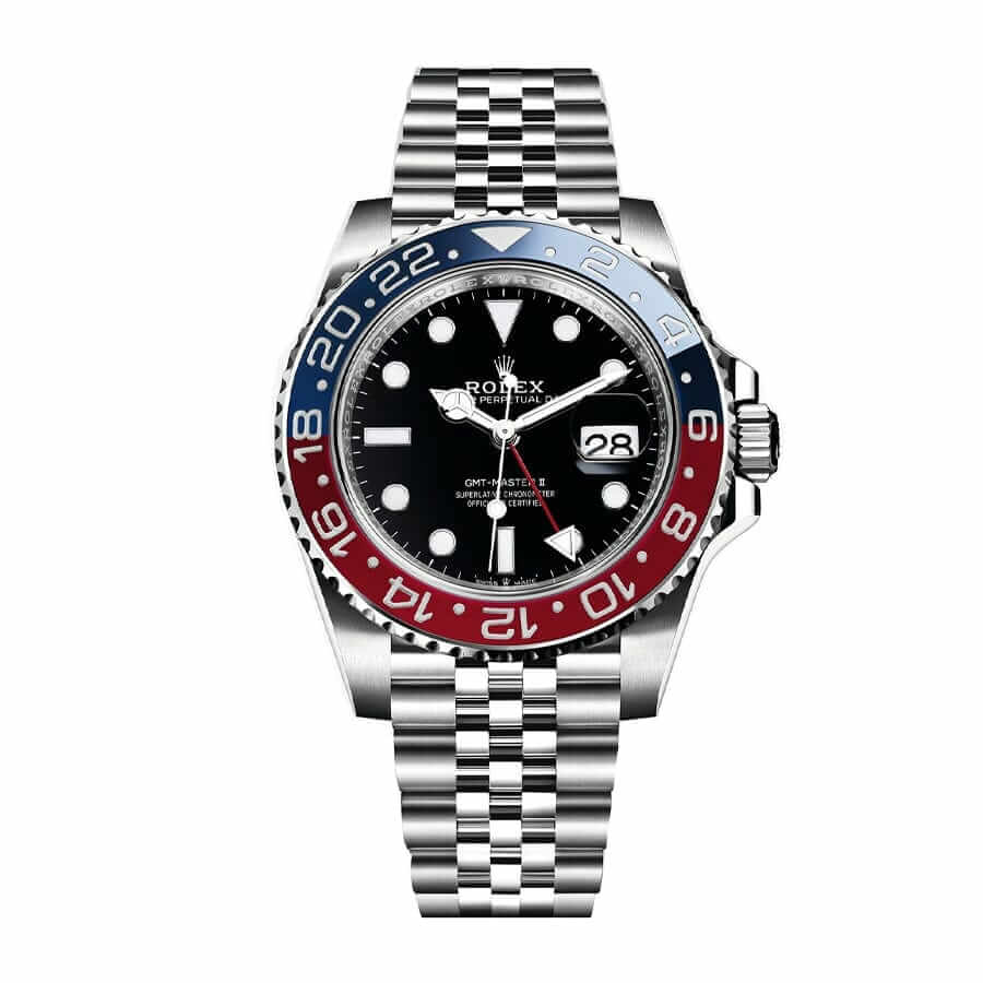Red & Blue Bezel Stainless Steel 40mm Men