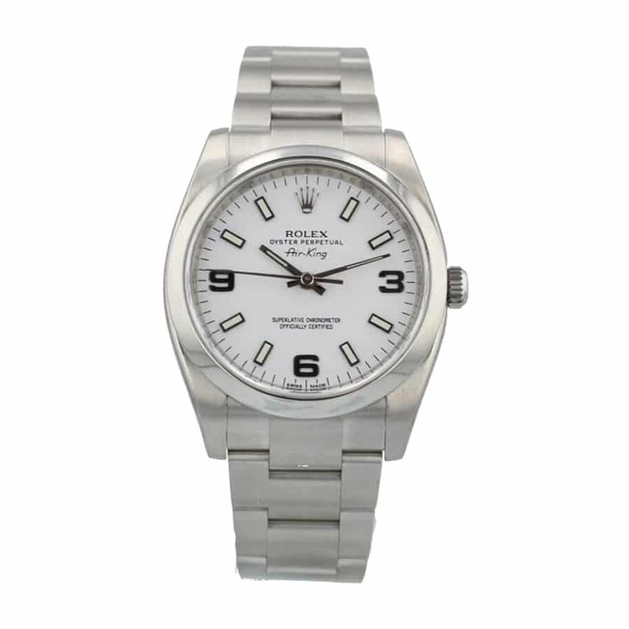 White Dial Stainless Steel 34mm Unisex