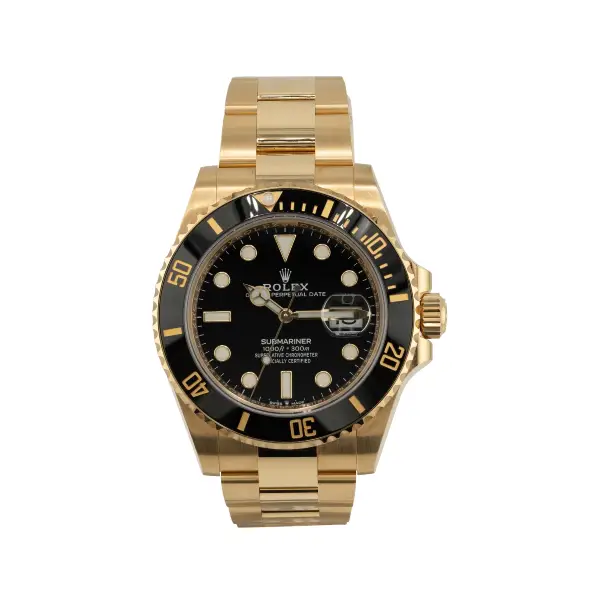 Black Dial Yellow Gold 41mm Men
