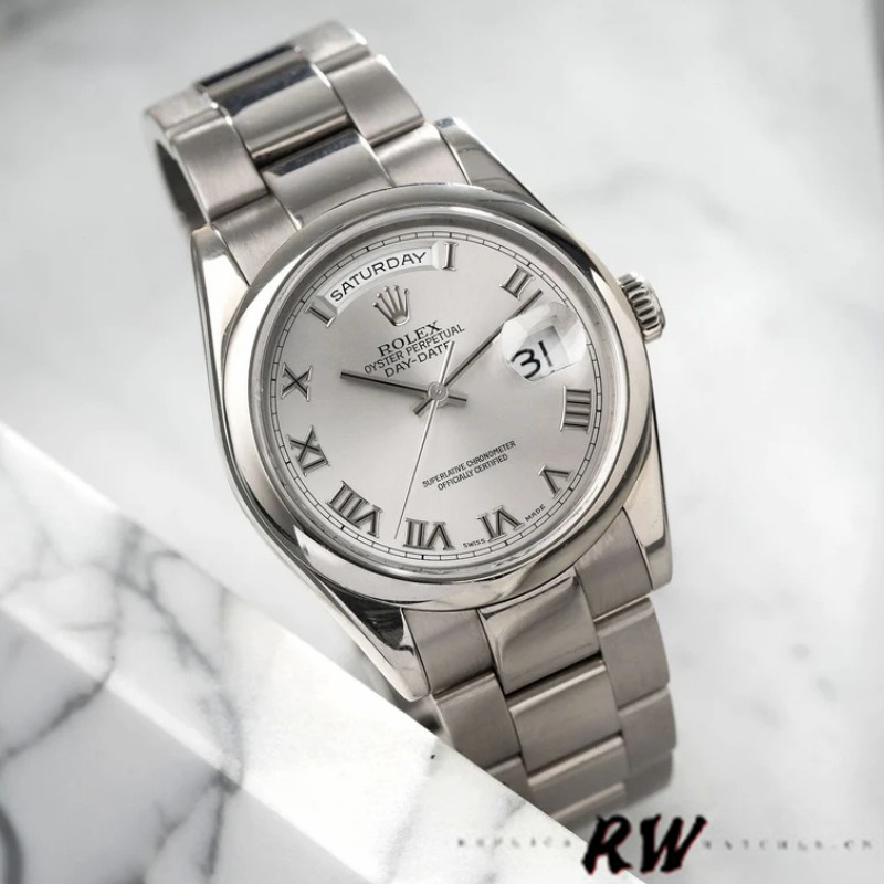 Silver Roman Numeral Dial Date